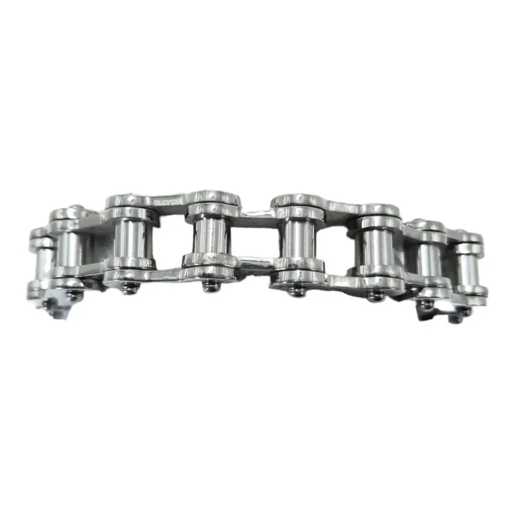 Silver Motorcycle Biker Link Chain Bold Stainless Steel Bracelet NEW